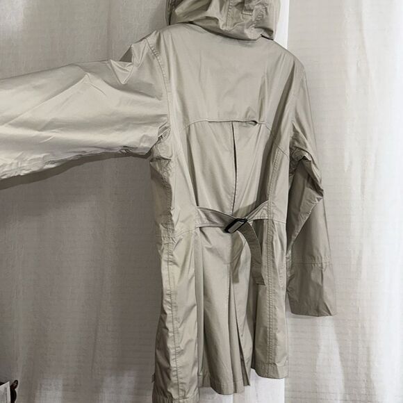 EMS L System Three Tan Lightweight Hooded Full Zip Rain Jacket - Picture 11 of 16